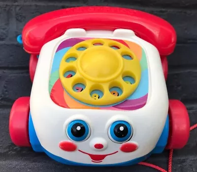 Buy  Mattel Fisher Price Chatter Phone Pull Along Toy Telephone Classic Vintage 2000 • 8.35£