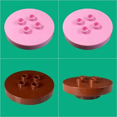 Buy LEGO Duplo Furniture Table 4x4 Round 2x2 Studs To Choose From #D/11 • 2.57£