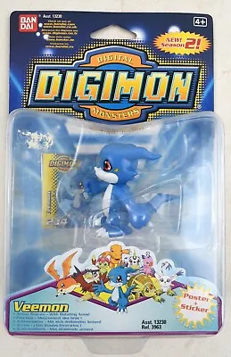 Buy Digital Digimon Monsters - VEEMON - Vintage 90's Figure (by Bandai)   *RARE* • 95.09£