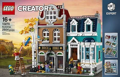 Buy BNIB LEGO Creator Expert 10270 Modular Bookshop Townhouse Set 5 Minifigures NEW • 209.95£
