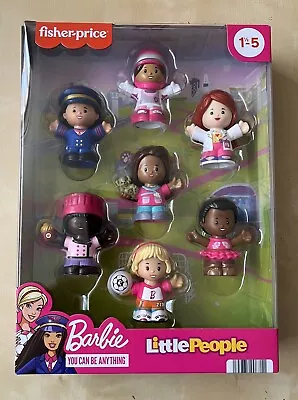 Buy Fisher Price Little People Barbie You Can Be Anything 7 Doll Action Figures Pack • 19.99£