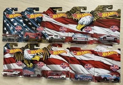 Buy Hot Wheels Stars And Stripes 2015 , Complete Set Of 10 Cars • 32£