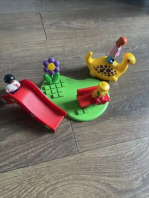 Buy Playmobil 123 Playground Slide Bench Dinosaur Seesaw Figures • 9.99£