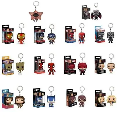 Buy Funko Toys Pendant Iron Man Spider Man Captain USA POP Figure Keychain Keyring • 8.99£