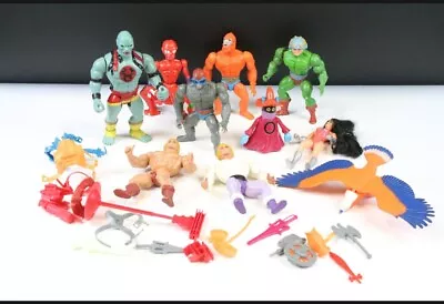 Buy Vintage Mattel Motu He-man Figure Bundle Plus Weapons/accessories • 34£