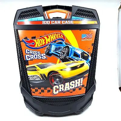Buy Hot Wheels Rollin' 100 Car Case Criss Cross Crash Box Carry Storage Diecast • 17.53£