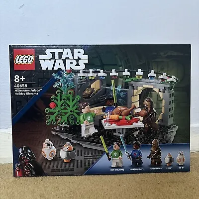 Buy Lego Star Wars Millenium Falcon Holiday Diorama (40658) BRAND NEW! Discontinued • 29£