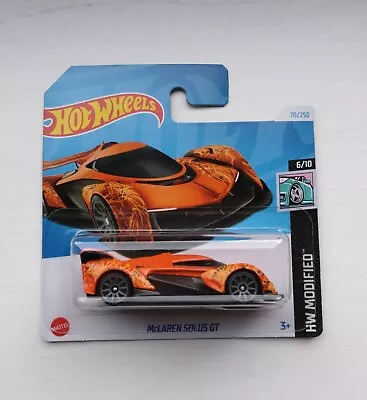 Buy 1/64 Hot Wheels McLaren Solus GT Orange Short Card • 2.99£