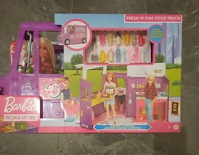 Buy Barbie GMW07 Food Truck Vehicle Play Set With 30+ Accessories Mattel • 36.01£