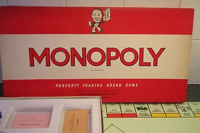 Buy Vintage 1961 Monopoly Board Game, Complete, Fantastic Condition,  Board Good Too • 19.90£