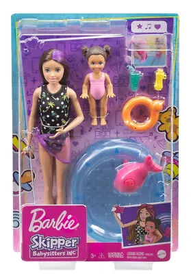 Buy Barbie Doll Skipper Babysitters Inc Paddling Pool Playset • 24.99£