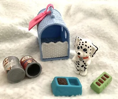 Buy Littlest Pet Shop Dalmatian  Kenner Puppy & Carrier ©1992 & Accessories LPS • 6.50£