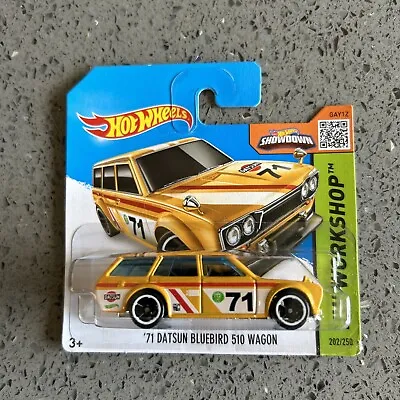 Buy Hotwheels 71 Datsun Bluebird 510 Wagon Yellow • 0.99£