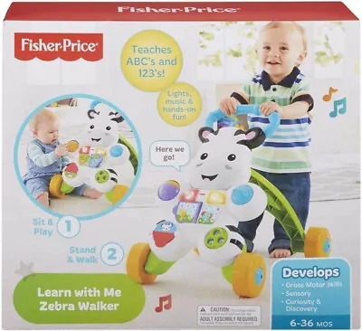 Buy Fisher-Price Learn And Walk With Me Zebra Walker  • 25.99£
