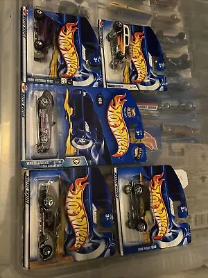 Buy 5 Hot Wheels Sealed 2001 And 2002 Rare Redline And Old Hotrod Muscle Cars. • 35£