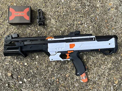 Buy Custom Modded Worker Pump-action Nerf Rival Helios W/ Flip-up Iron Sights • 55£