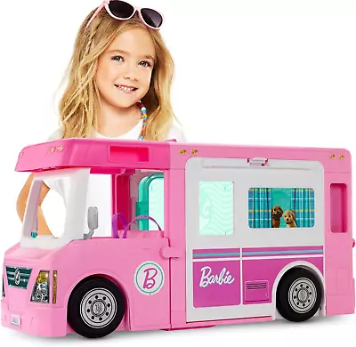 Buy Barbie 3-in-1 Dream Camper, Fully-Furnished Barbie Dream • 88.99£
