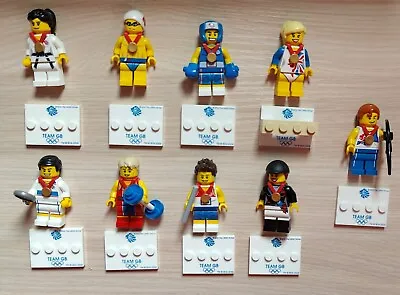 Buy Lego 8909 Team GB Olympic Minifigures,  Full Set 2012 - USED Good Condition • 120£