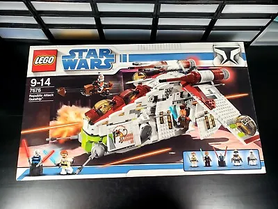 Buy LEGO GENUINE Star Wars 7676 Republic Attack Gunship RETIRED - NEW & SEALED RARE • 600£
