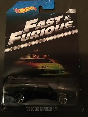 Buy Brand New 2013 Hot Wheels Fast & Furious Black ‘70 Dodge Charger R/T 1/8 • 59.99£