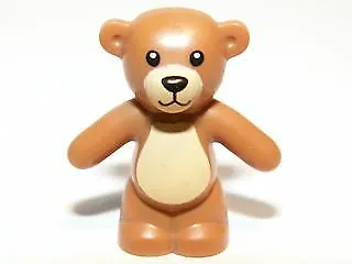 Buy CITY LEGO Minifigure Teddy Bear Medium Nougat Animal Minifig Rare • 2.95£
