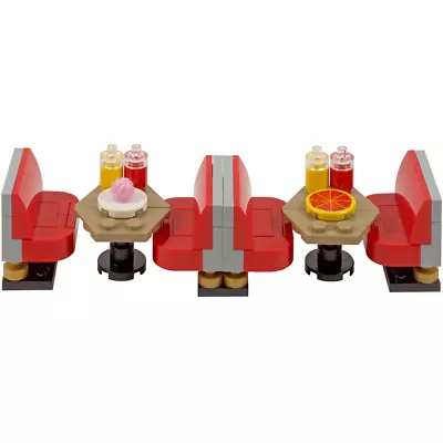 Buy Seats & Tables For Fast-Food Restaurant Or Diner | All Parts LEGO • 8.99£