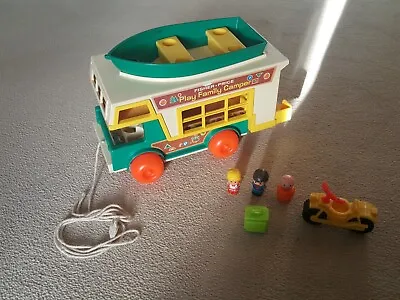 Buy Vintage Fisher Price Play Family Camper • 12£