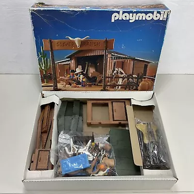 Buy Playmobil 3768 Western Silver Ranch Set 100% Complete • 145£