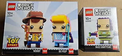 Buy LEGO BRICKHEADZ Buzz Lightyear 40552 Woody Bo Peep 40553 Sealed New Toy Story • 44.95£
