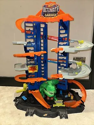 Buy Hot Wheels City Ultimate Garage Playset With Moving T-Rex • 22£