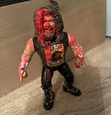 Buy Wwf Wwe Hasbro “bloodied” Cactus Jack Custom Wrestling Figure • 29.99£