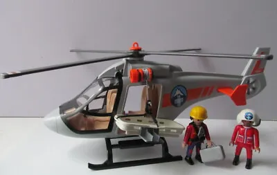 Buy Playmobil Air Ambulance/Coastguard/Mountain Rescue: Helicopter & Figures NEW • 19.99£