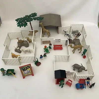 Buy Playmobil Vintage Zoo Set 3145 VGC. Animals, Fencing, Figures. (Not Complete) • 35£