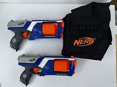 Buy Pair Of Nerf Strongarm Guns And Tactical Vest • 9.99£