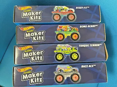 Buy Hot Wheels Monster Trucks Bladez Maker Kitz Build Your Own Racing VARIOUS CARS • 8.50£