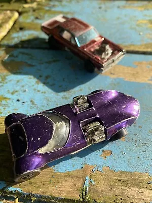 Buy Vintage Hot Wheels Red Line Purple Twinmill And Red Nitty Gritty Kitty • 12.50£