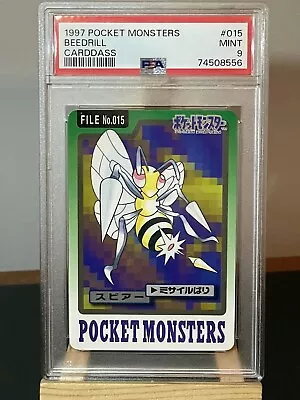 Buy Pokemon 1997 Bandai Carddass PSA 9 Beedrill 15 Mint Graded • 34.95£