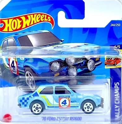 Buy Hot Wheels 2022  70 Ford Escort Rs1600 Rally Champs Free Boxed Shipping  • 9.99£