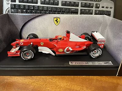 Buy Hot Wheels B1023 1/18 Scale Ferrari F3002-GA Michael Schumacher F1 - Boxed • 62.49£