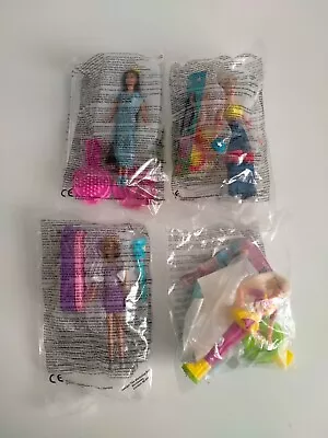 Buy 4/4 Set Barbie Doll 2000 Brush Skater Pageant More McDonalds Figures New Sealed • 11£