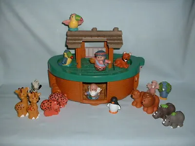 Buy FISHER PRICE LITTLE PEOPLE NOAH'S ARK Playset & 17 Figures Toys (BOAT/ANIMALS) • 12.99£