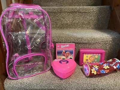Buy Vintage Barbie Box Boxes & Bag 90s 80s Lovely Condition • 11£