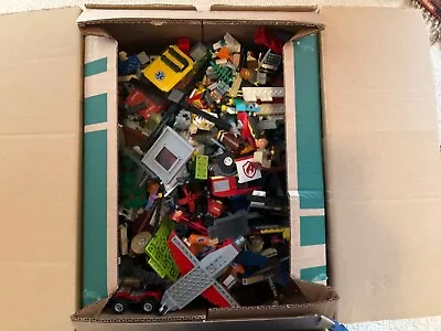 Buy Box Of Assorted Lego Pieces. Some Winter Themed Pieces And Small Models • 25£