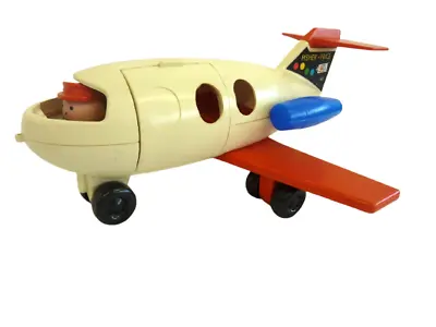 Buy Fisher Price Little People Fun Jet Plane Vintage 1970s Gift Charity Listing • 19.99£