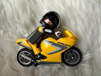 Buy Playmobil 5116 Racing Motorbike Motorcycle Yellow Racer • 9.50£