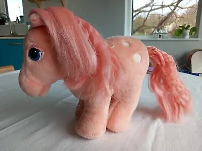 Buy MY LITTLE PONY G1 Plush Pink COTTON CANDY Soft Toy HASBRO SOFTIES VINTAGE 80's • 15£