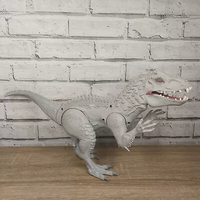 Buy Jurassic World Indominus Rex 19  Light & Sound Effect Dinosaur Figure Grey 2014 • 19.99£