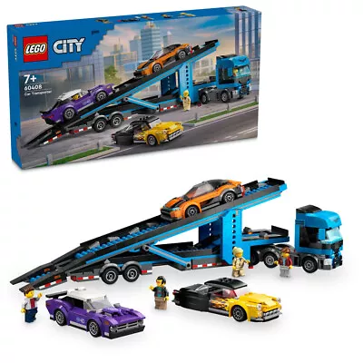 Buy LEGO City 60408 Car Transporter Truck With Sports Cars Age 7+ 998pcs • 87.95£