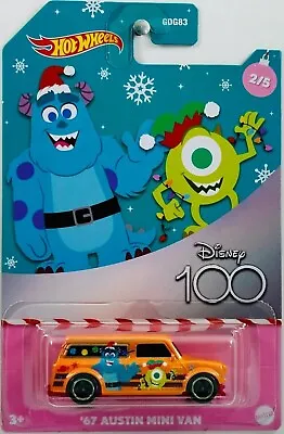 Buy Hot Wheels Disney 100, 67 Austin Mini Van, Monsters Inc, HLK39, BNIB Collectable • 9.60£