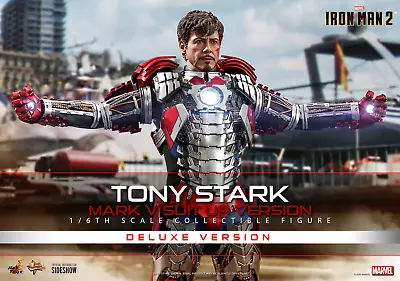 Buy Hot Toys Iron Man 2: Tony Stark Mark V Suit Up (DELUXE Version) 1/6 Scale (NEW) • 6.59£